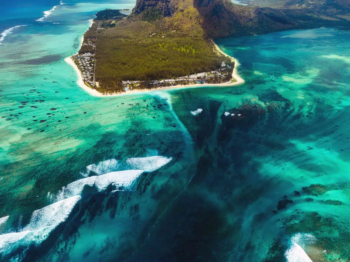 Le Morne Brabant Underwater Waterfall Mauritius