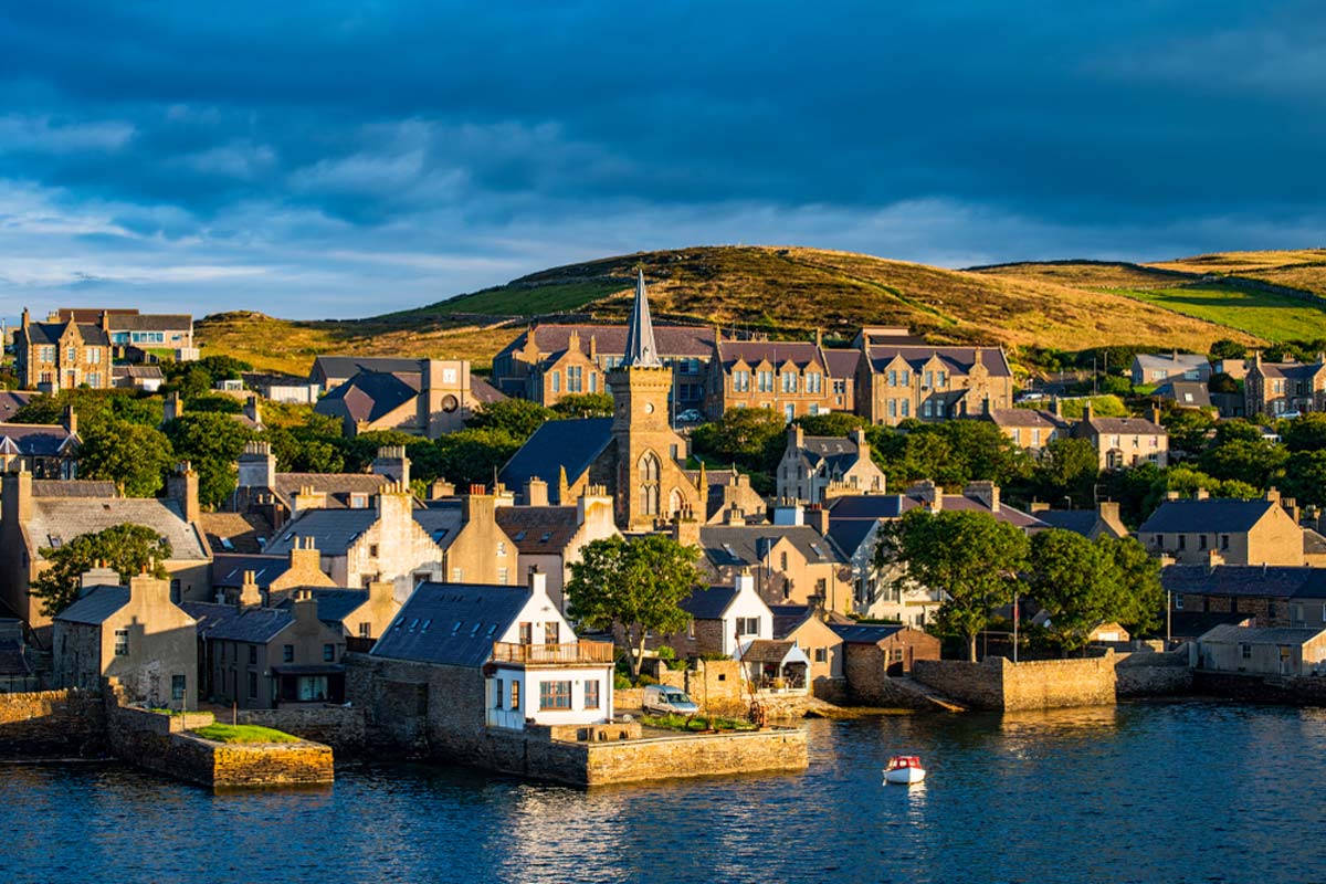 Stromness village Orkney islands Scotland