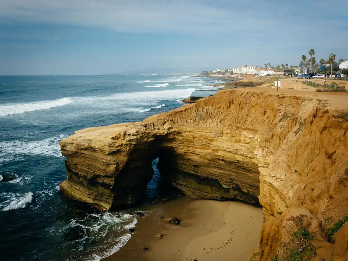 Sunset Cliffs Natural Park in Point Loma, California