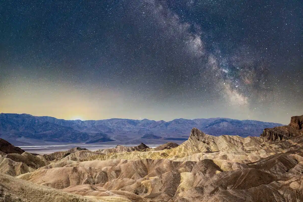 Zabriskie point, death valley, california, usa