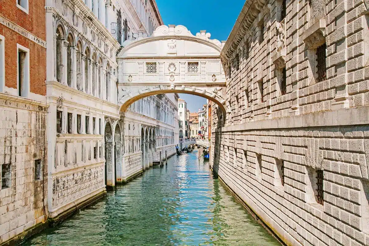 Bridge of Sighs in Venice, Italy 