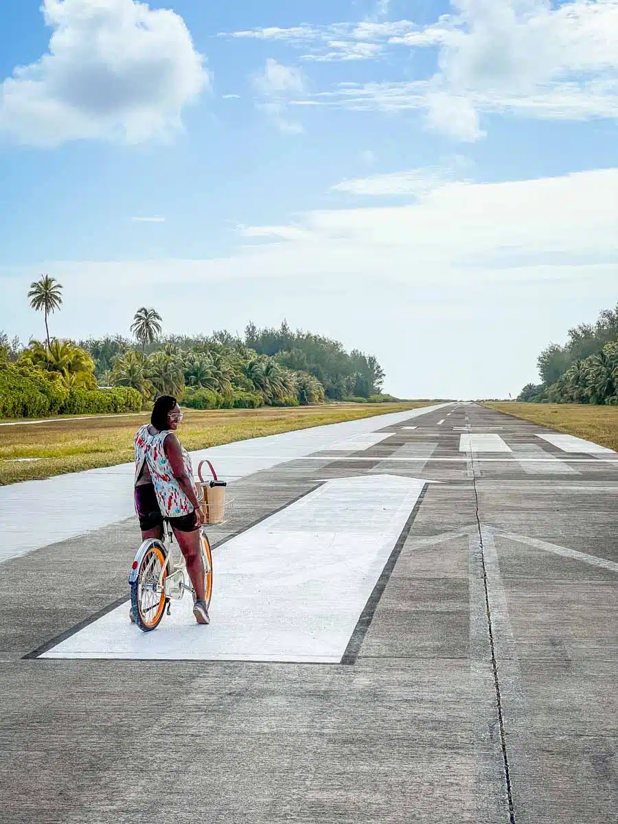 Julianna Cycling Runway Four Seasons Resort Seychelles