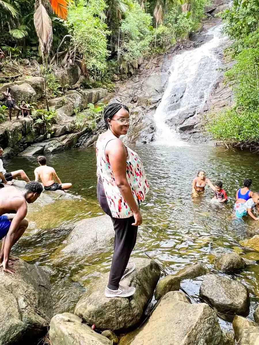 Julianna at Sauzier Waterfalls Mahe Seychelles