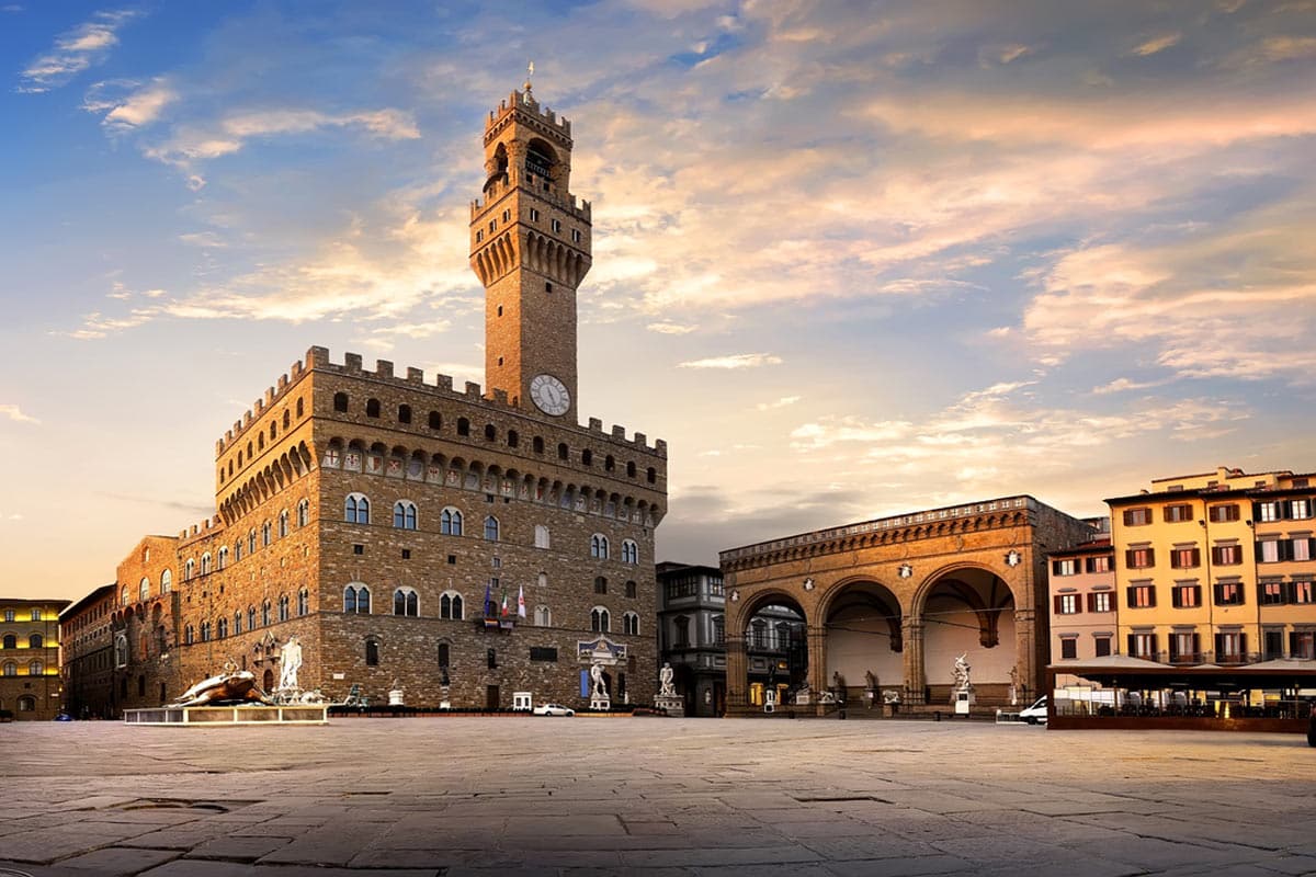 Palazzo Vecchio Square of Signoria in Florence 
