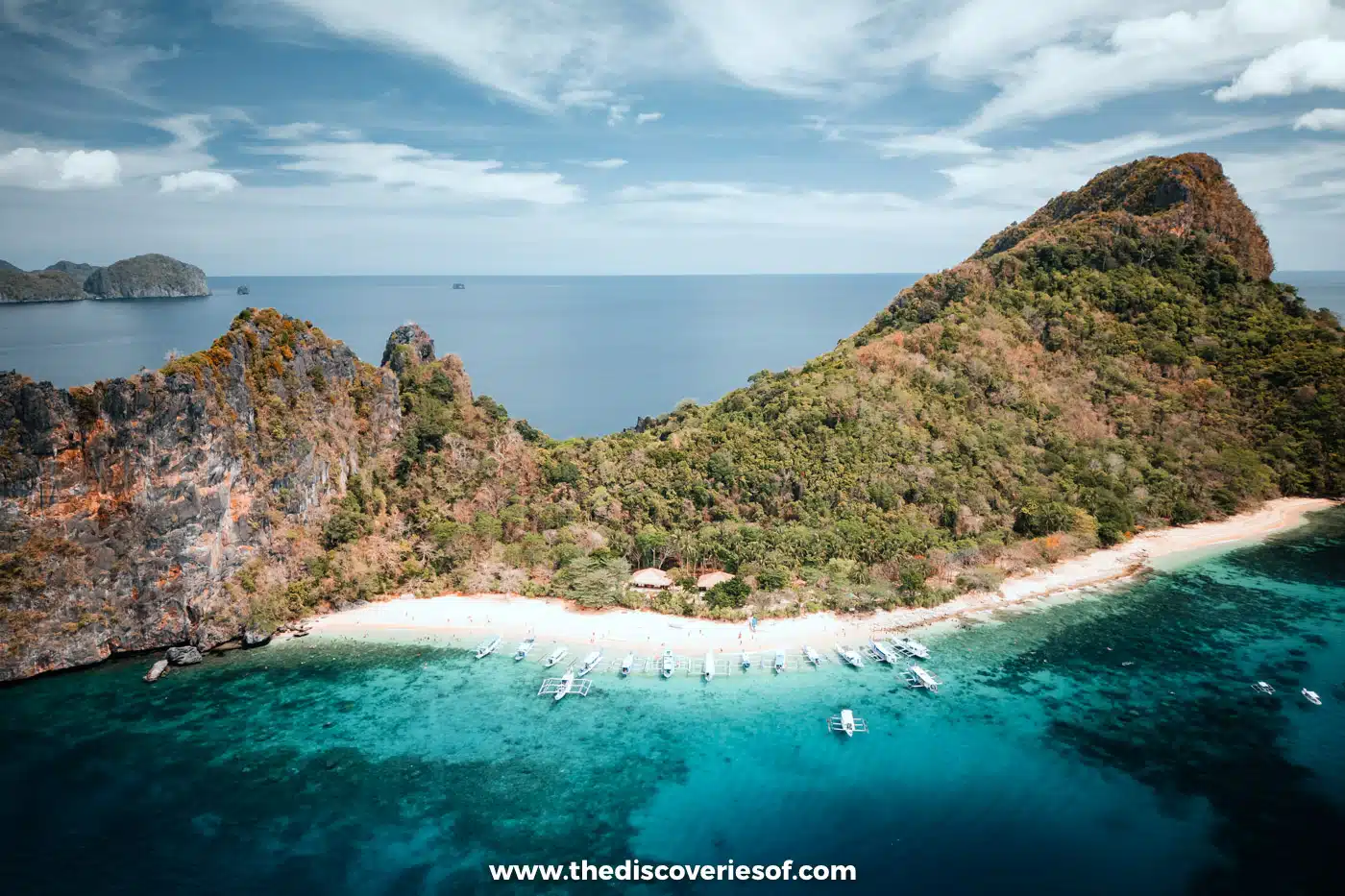 Aerial view of El Nido Philippines