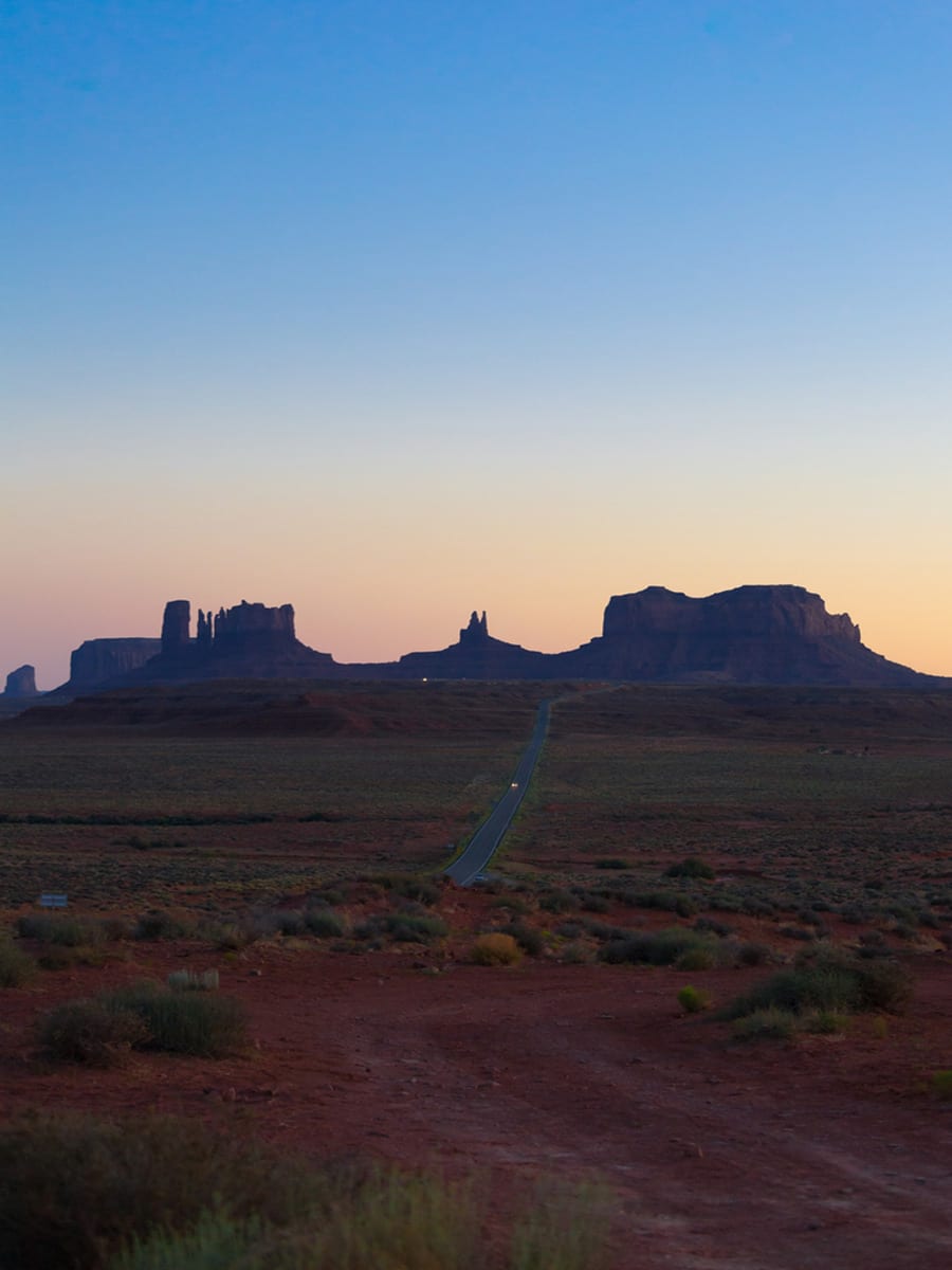 Forrest Gump point in Monument Valley