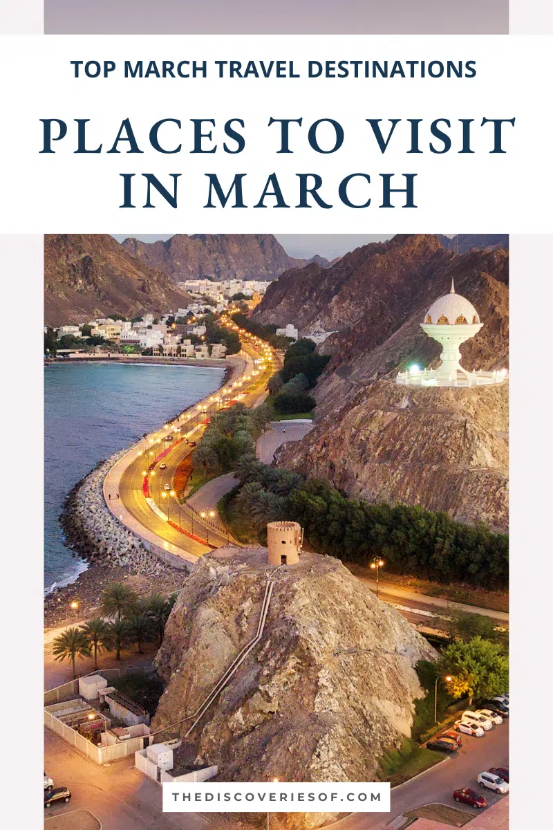 Places to Visit in March 