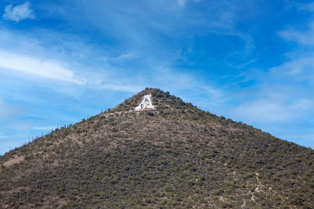Tucson's “A” Mountain or Sentinel Peak