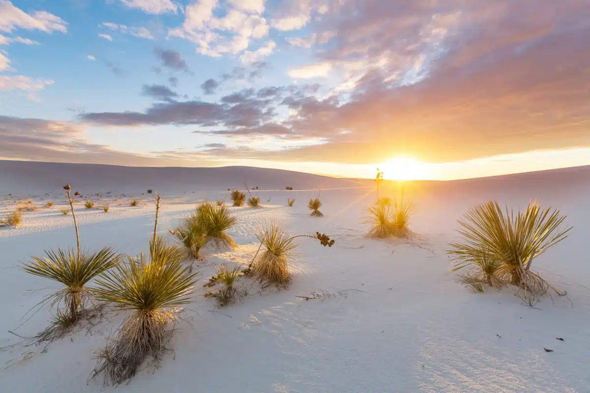 White Sand Dunes at White Sands National Monument