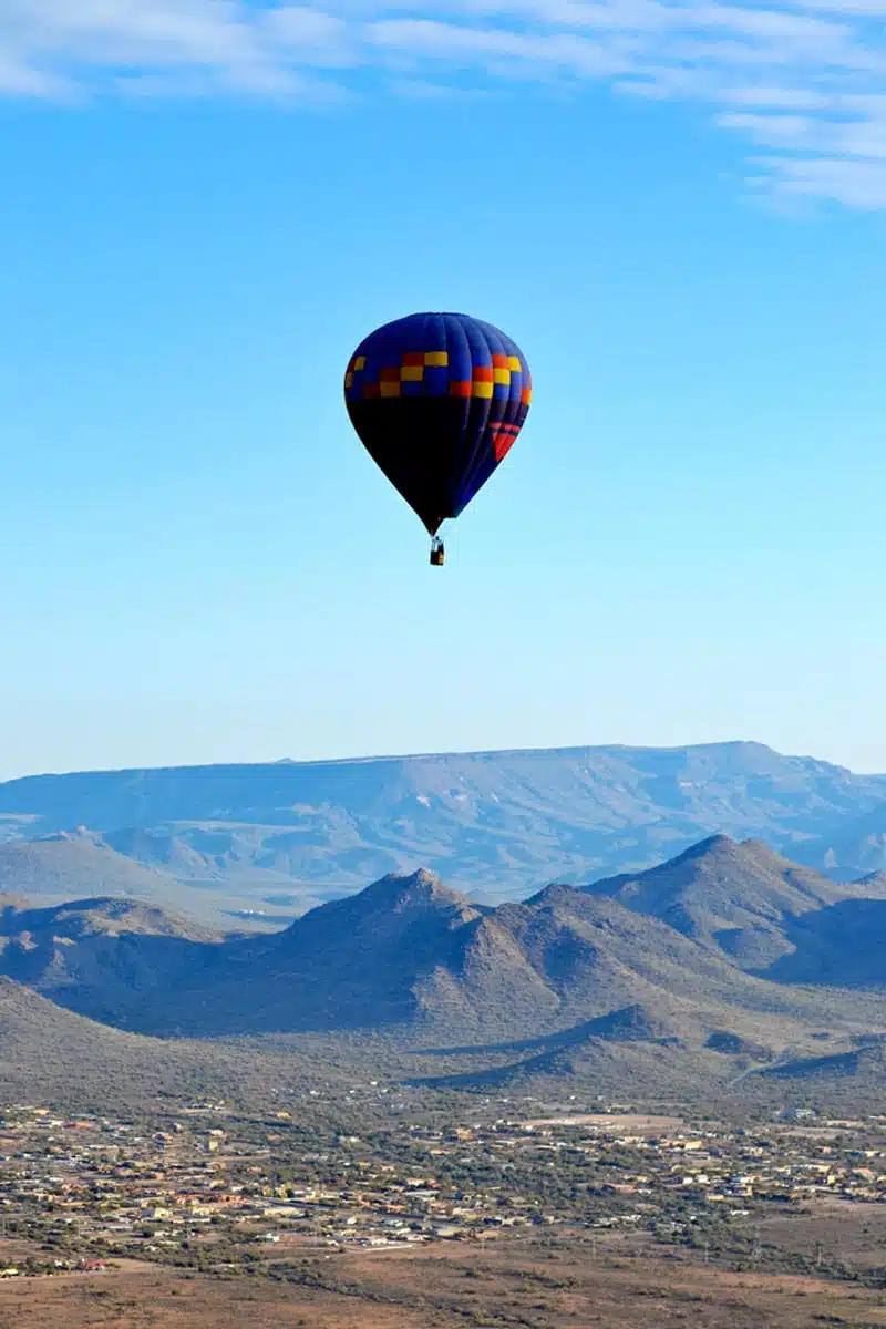Hot Air Balloon over Phoenix Desert
