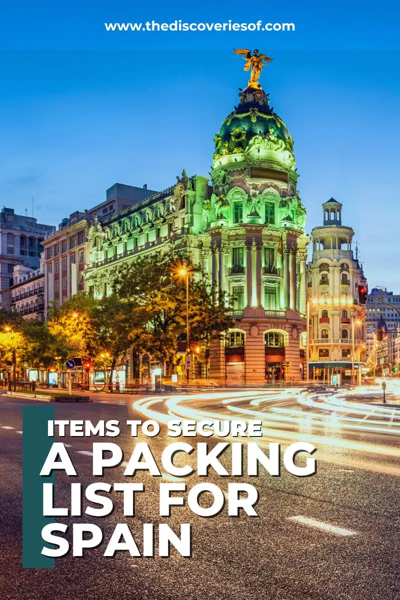 A Packing List for Spain