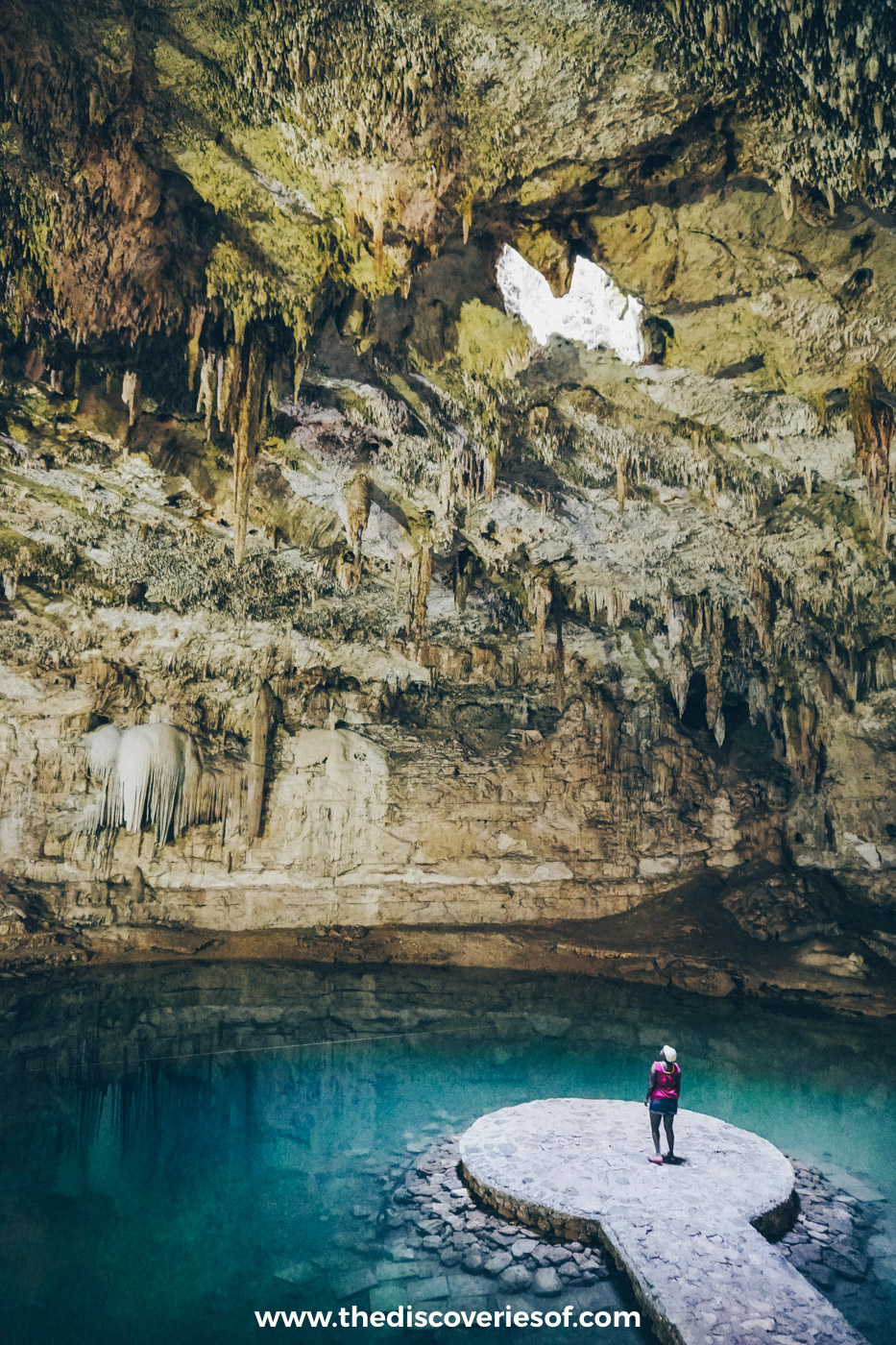 Julianna Barnaby at Cenote Suytun near Valladolid