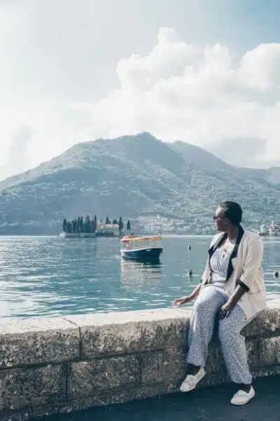 Julianna Barnaby in Perast, Montenegro