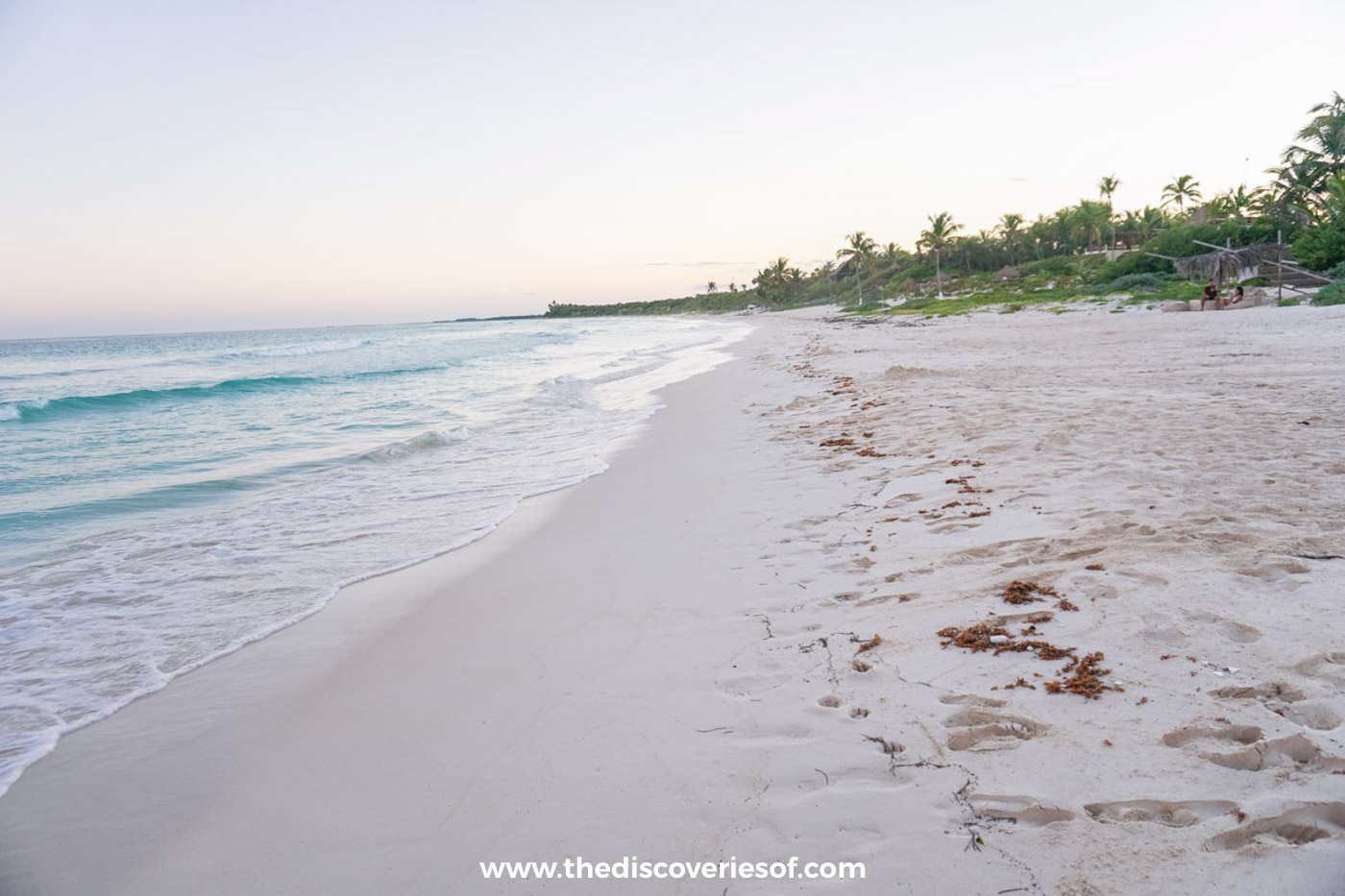 The beach in Sian Kaan Reserve Tulum