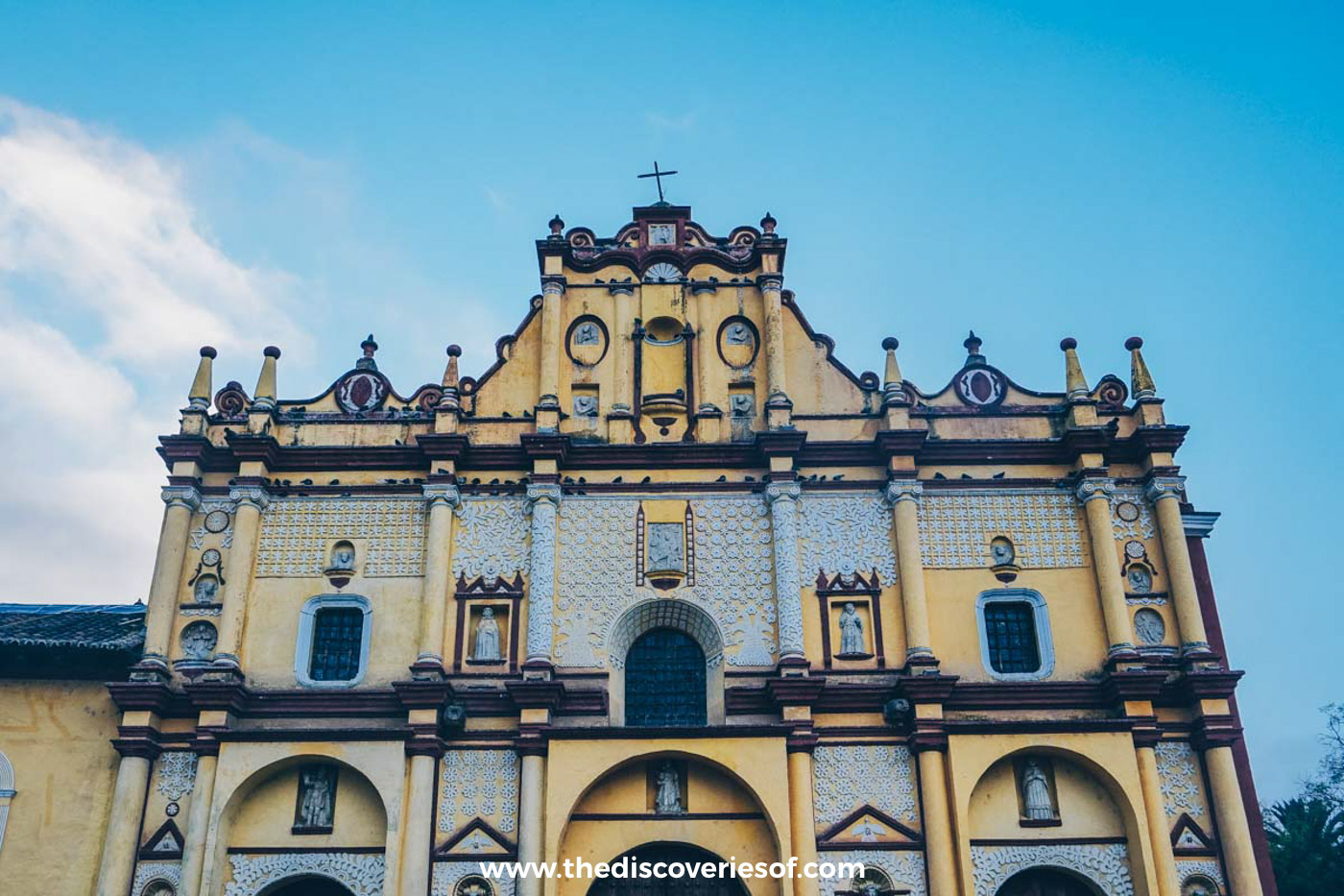 Church facade in San Cristobal