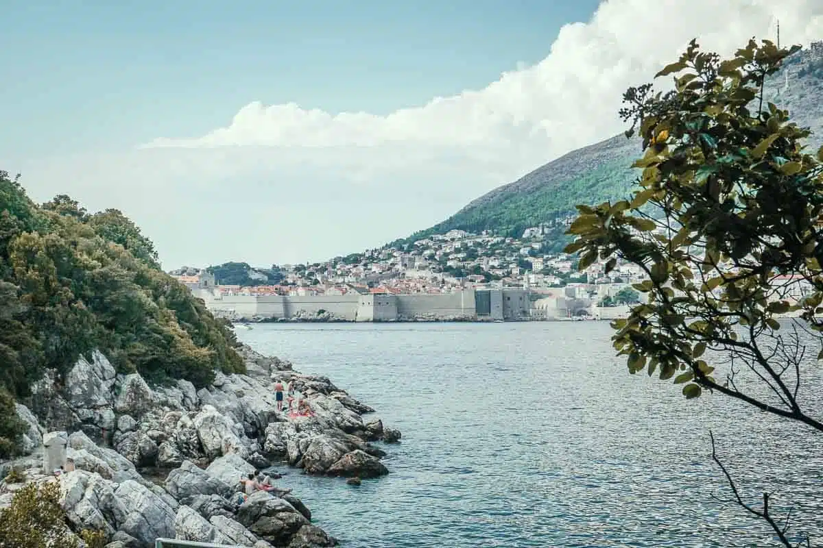 Views of Dubrovnik from Lokrum Croatia