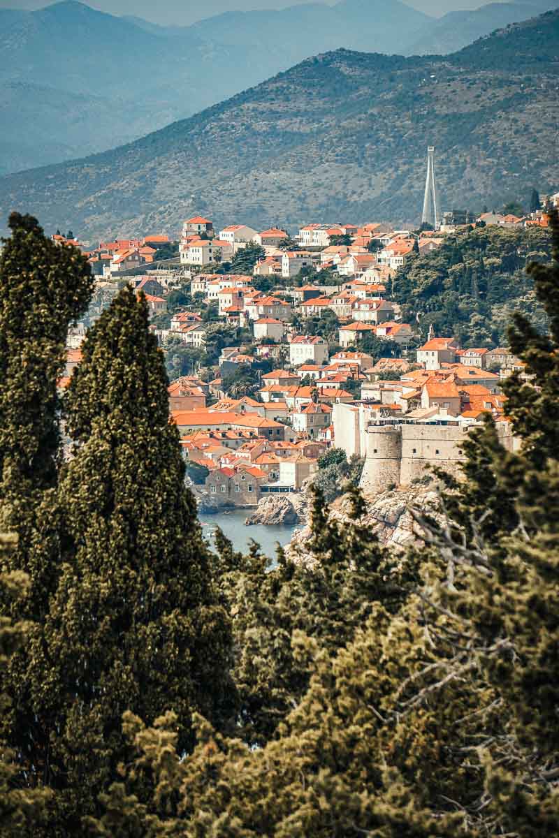 Views of Dubrovnik from Lokrum Croatia