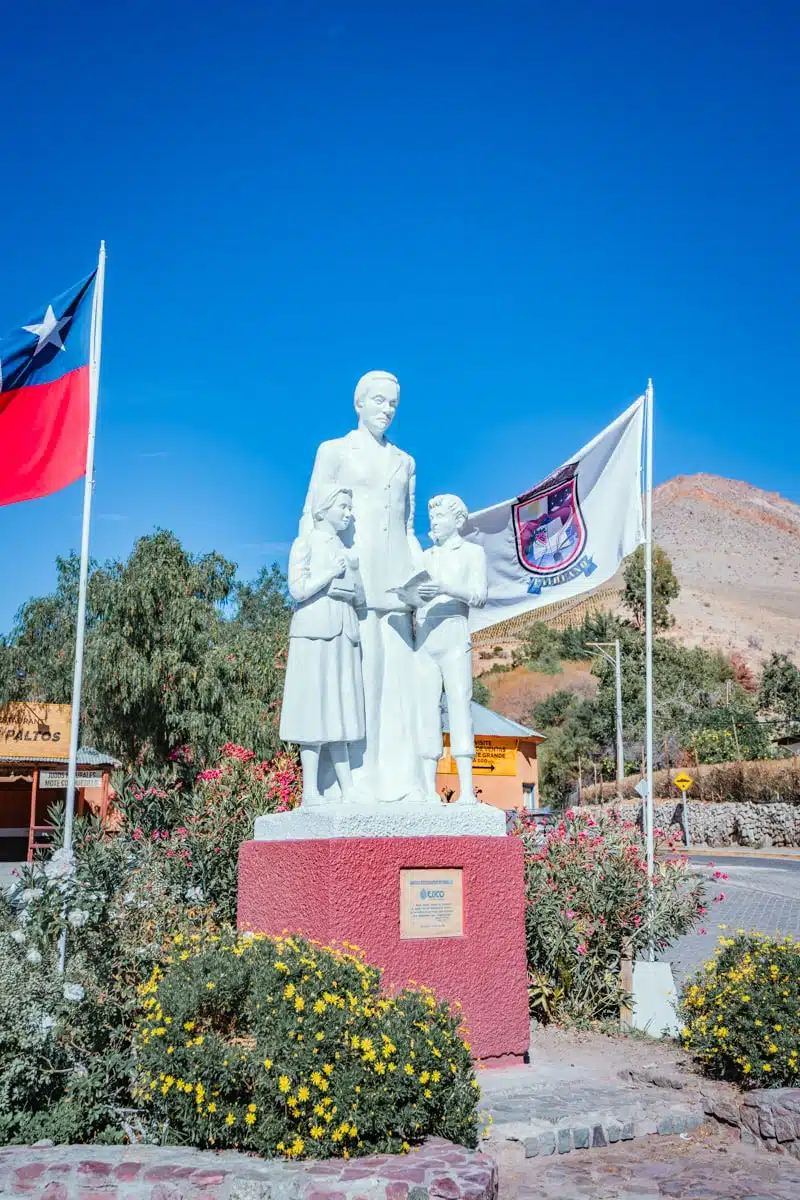 Gabriela Mistral Statue Montegrande Elqui Valley, Chile