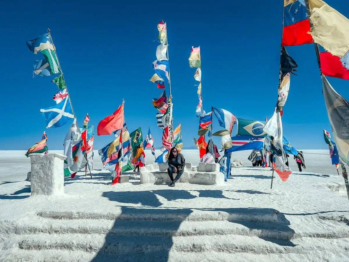 Julianna Barnaby World Flags, Salar de Uyuni Salt Flats, Bolivia