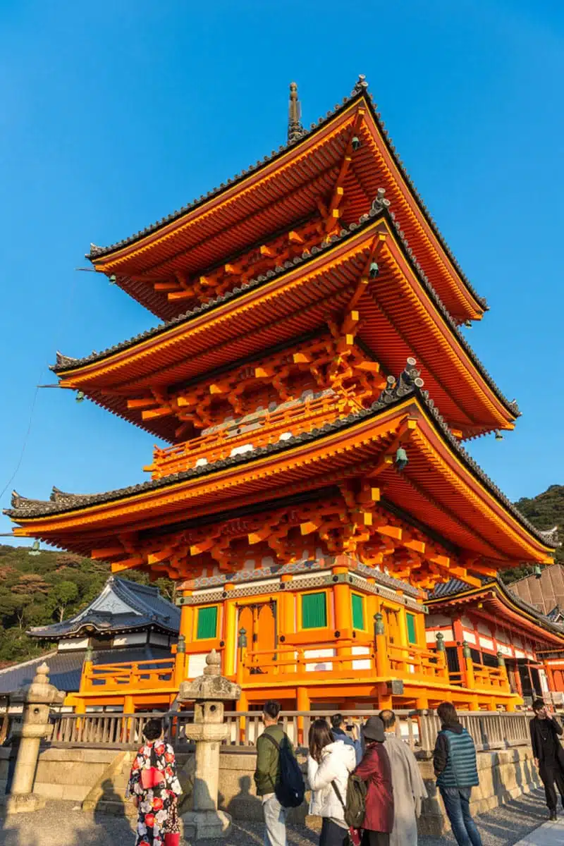 Kiyomizu-dera Temple Gate in Kyoto, Japan