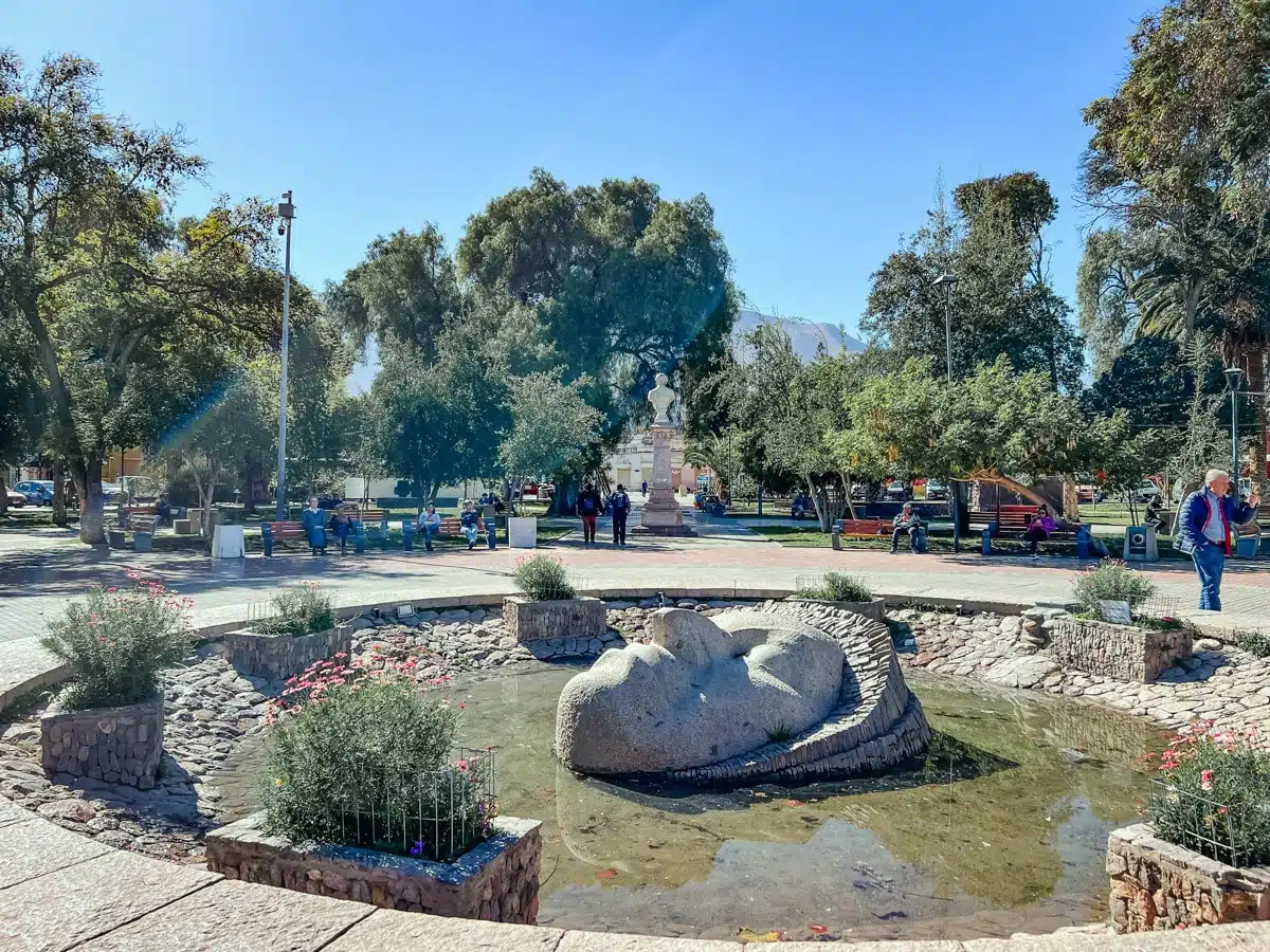 Plaza de Vicuna, Vicuna, Elqui Valley, Chile