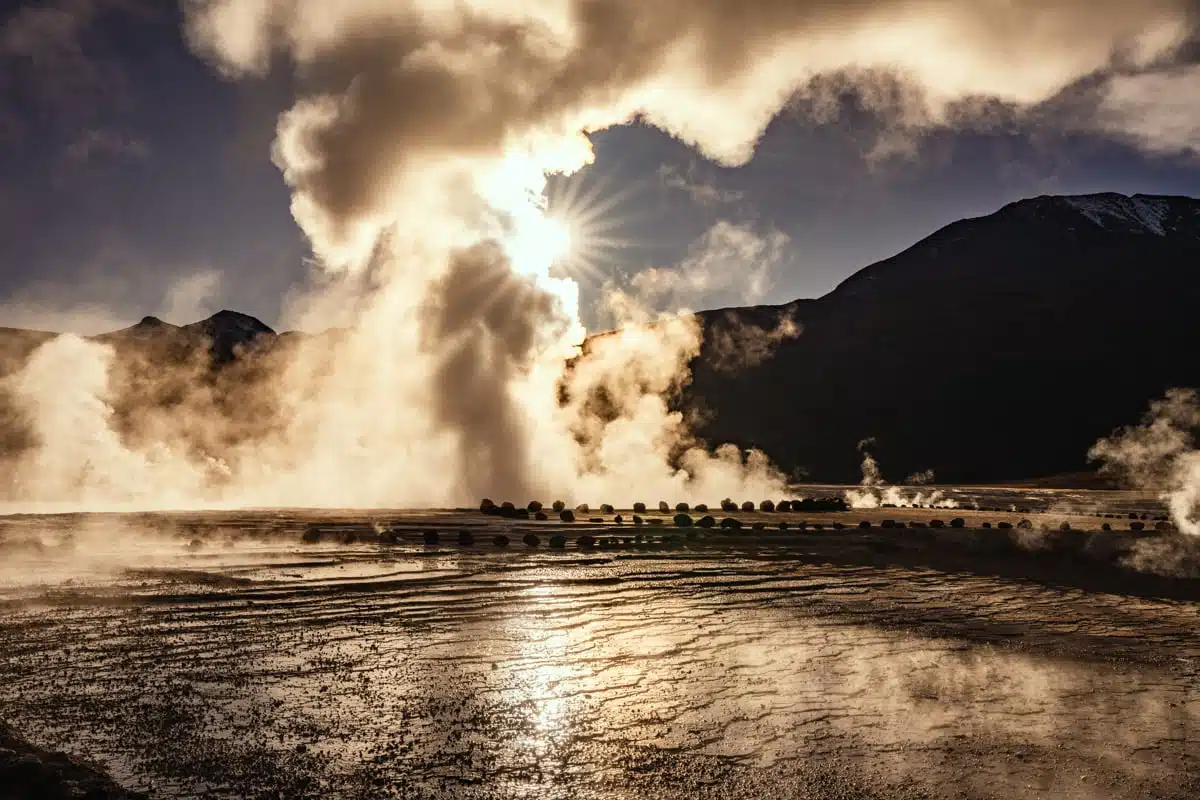 Sunrise El Tatio Geysers, Atacama Desert