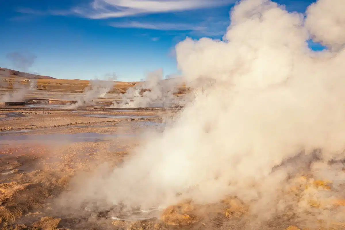 Sunrise El Tatio Geysers, Atacama Desert, Chile