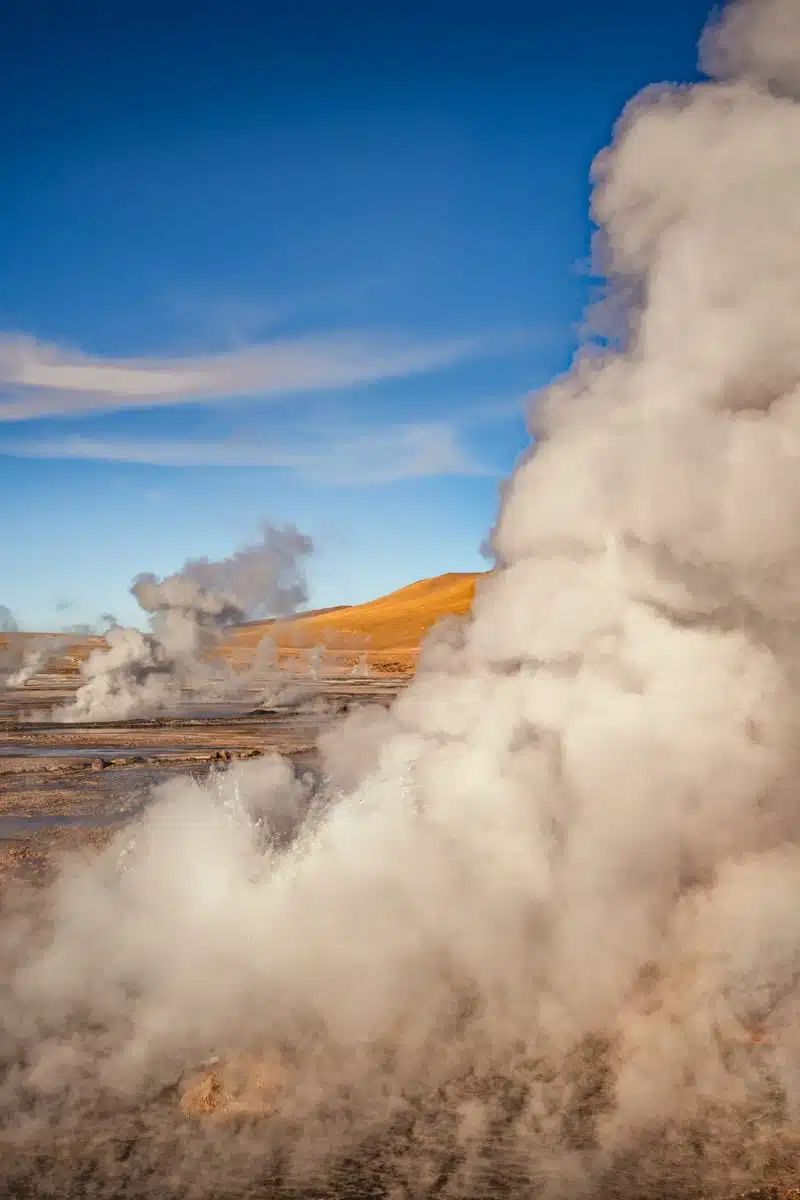 Sunrise El Tatio Geysers, Atacama Desert, Chile