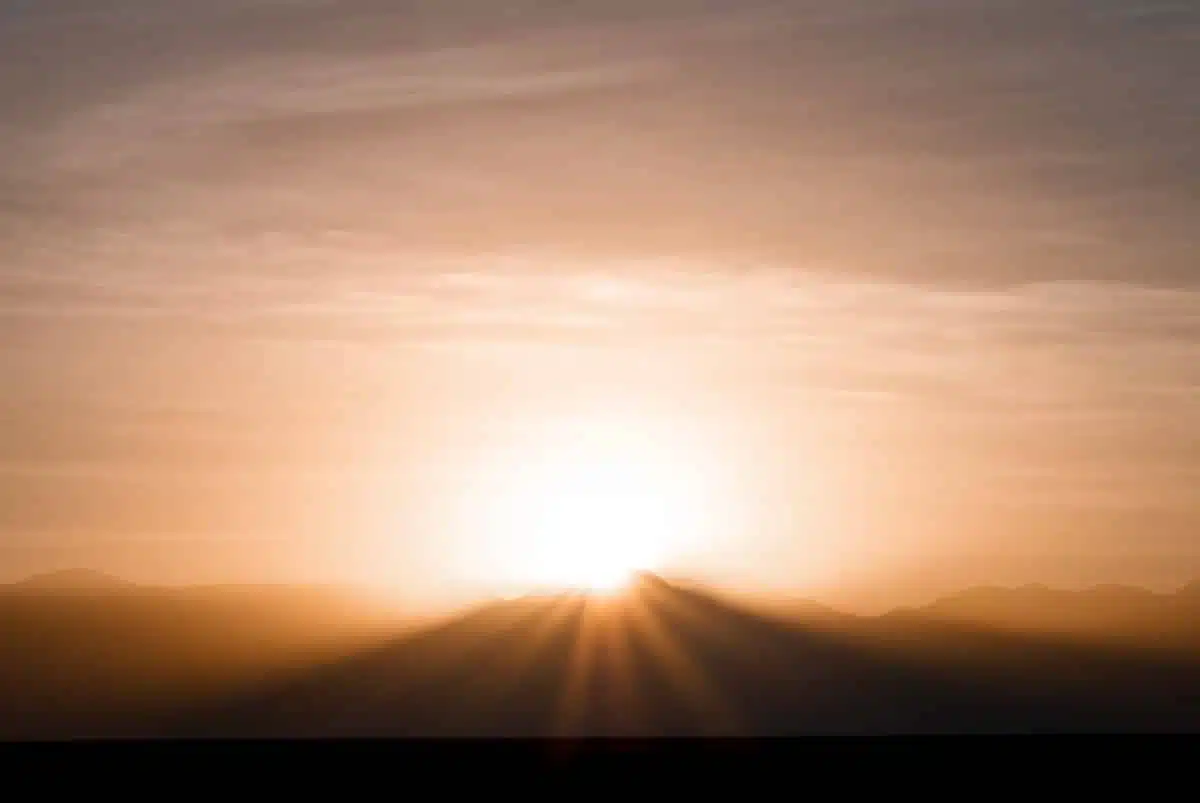 Sunrise Over Lascar Volcano