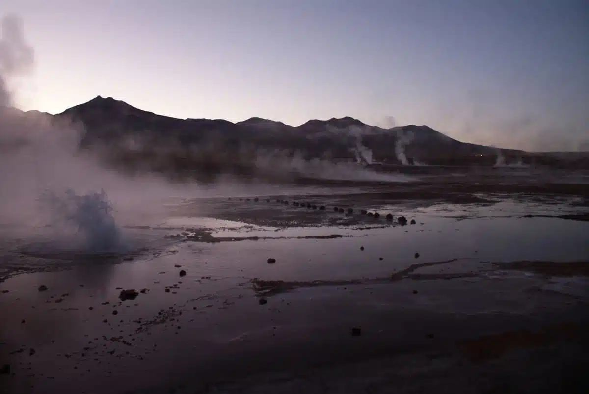 Sunrise at El Tatio Geysers, Atacama Desert