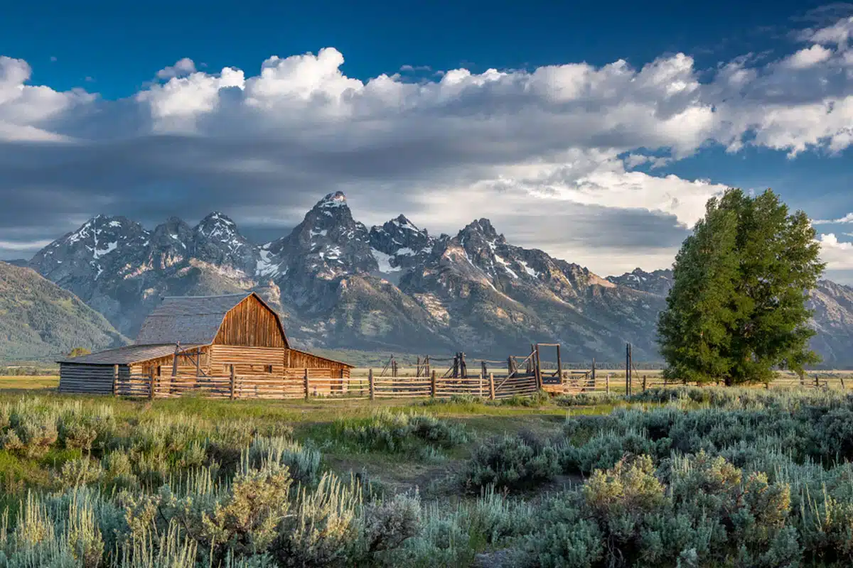 Mormon Row in Grand Teton National Park, Wyoming
