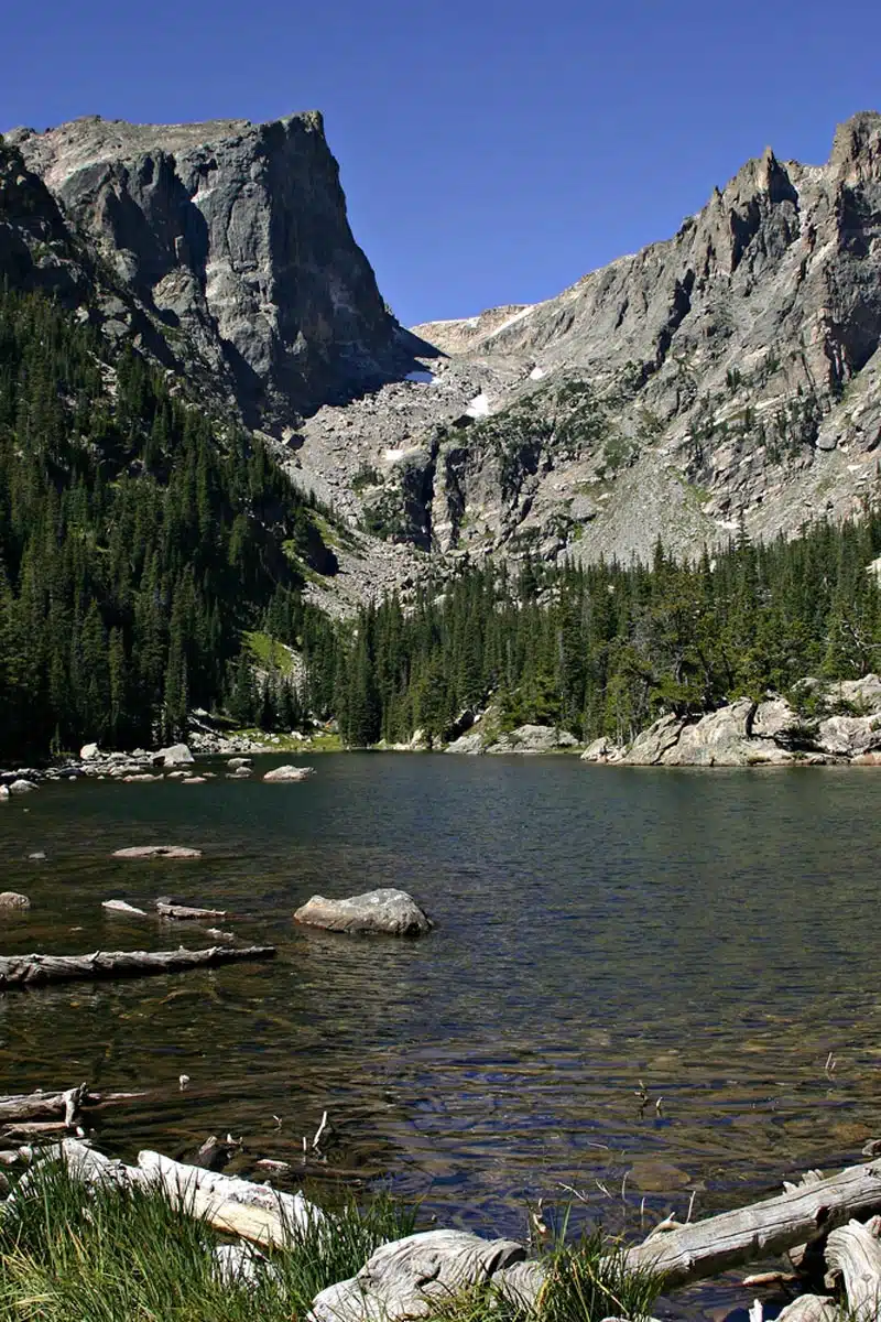 Dream Lake at 
Rocky Mountain National Park, Colorado