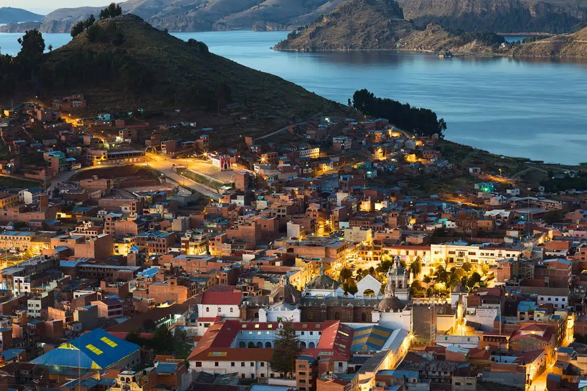 Town of Copacabana Bolivia 
