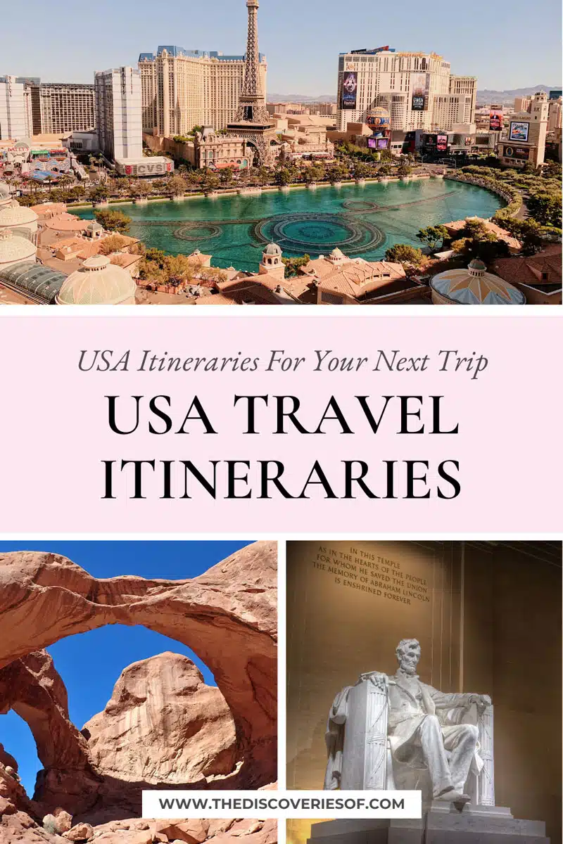 USA Travel Itineraries