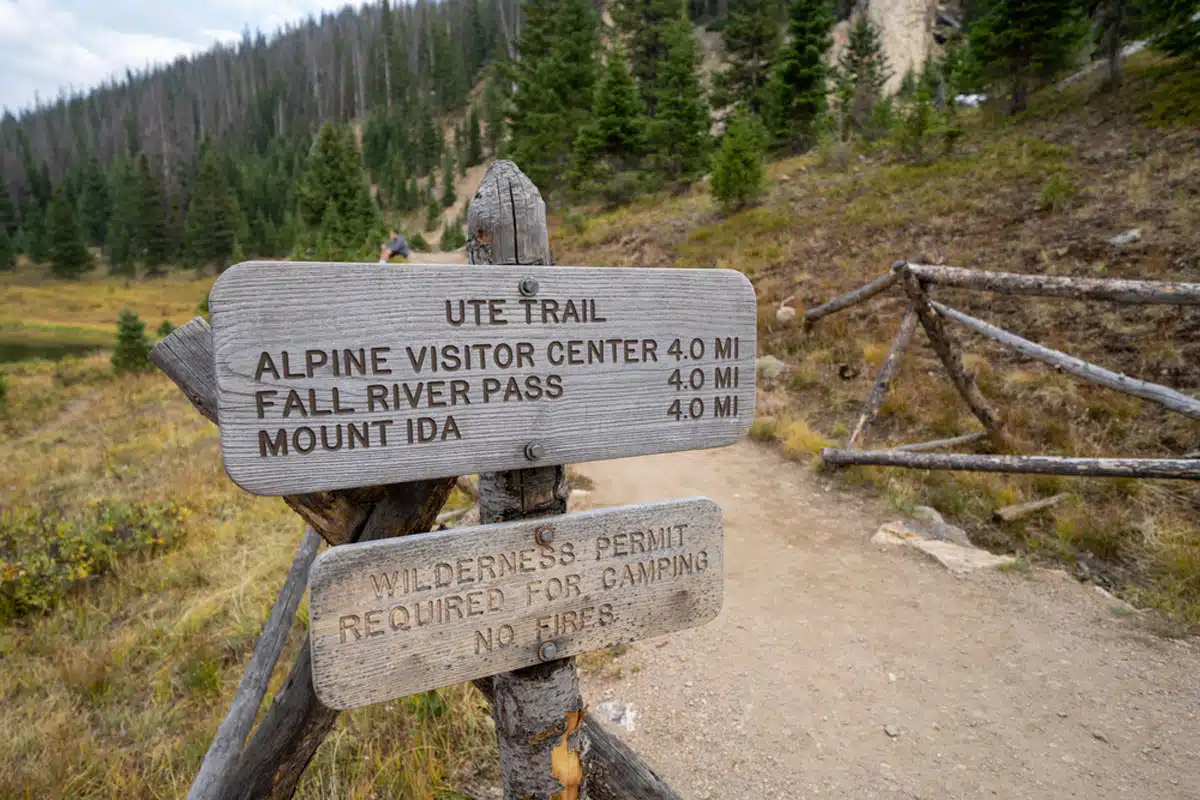 Ute Trail in Rocky Mountain National Park