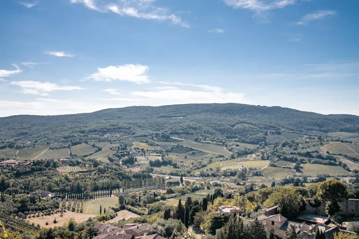 Views from Torre Grossa San Gimignano, Tuscany