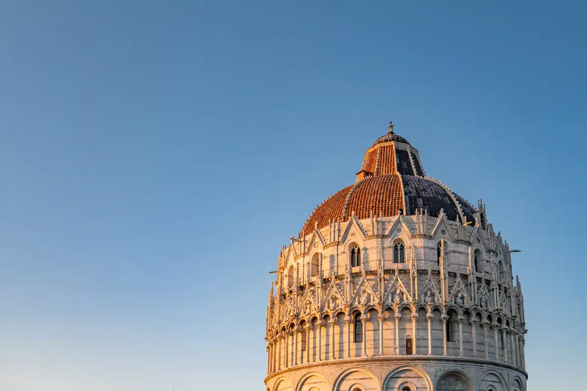 Baptistery at Sunset Pisa Tuscany-4