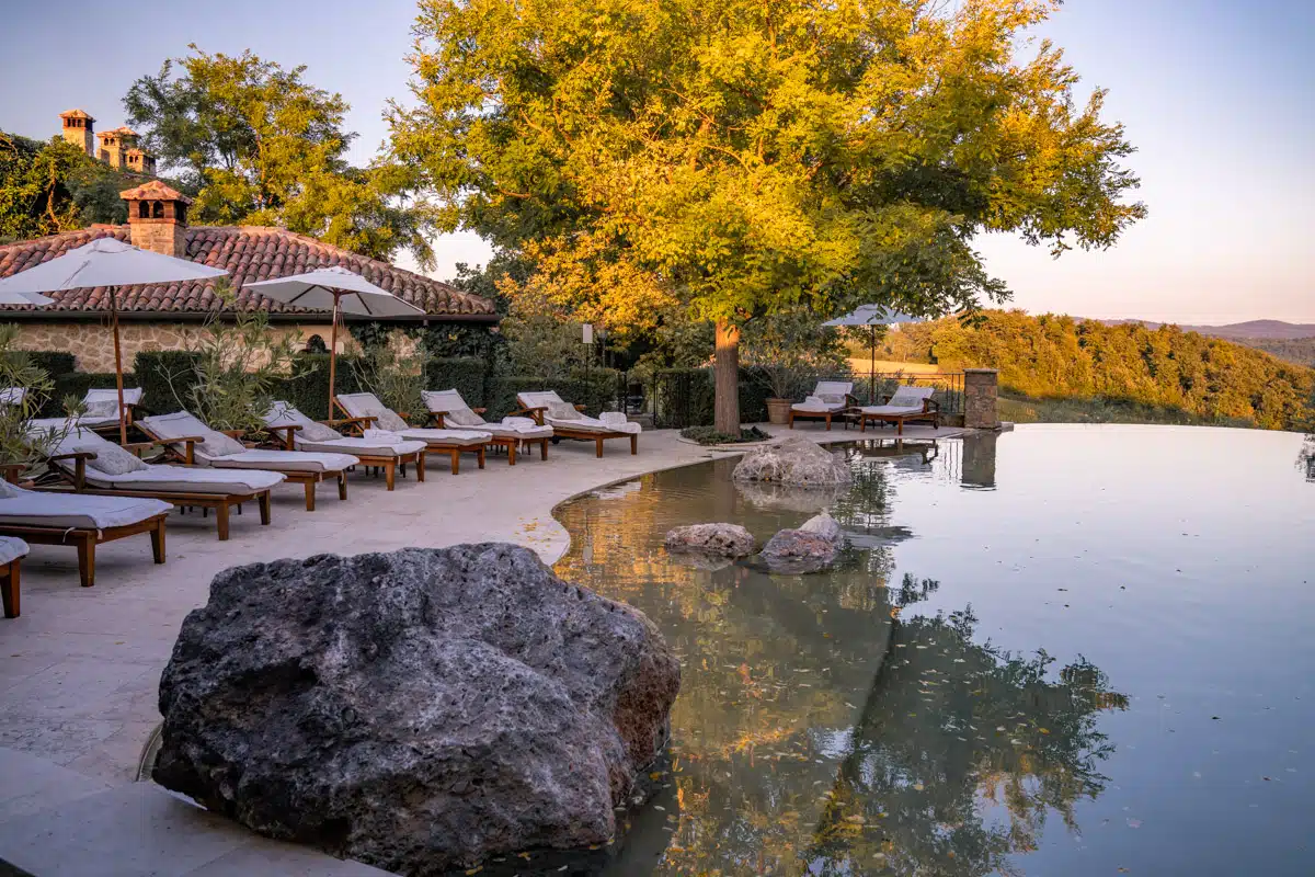 The pool at Borgo Santo Pietro