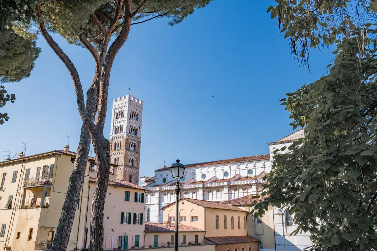 Views from the City Walls Lucca Tuscany