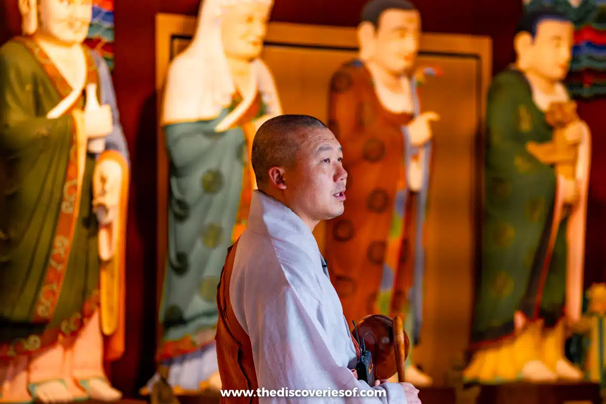 Buddhist monk in the temple