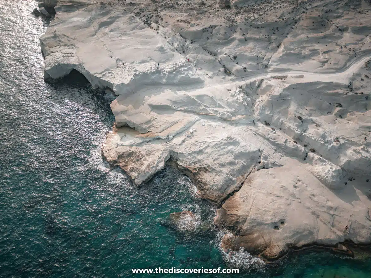 Aerial view of the beach 