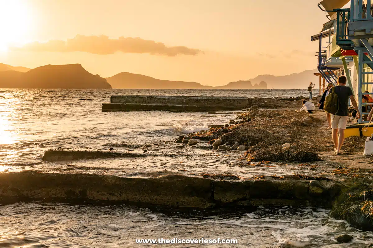 Sunset in Klima, Milos