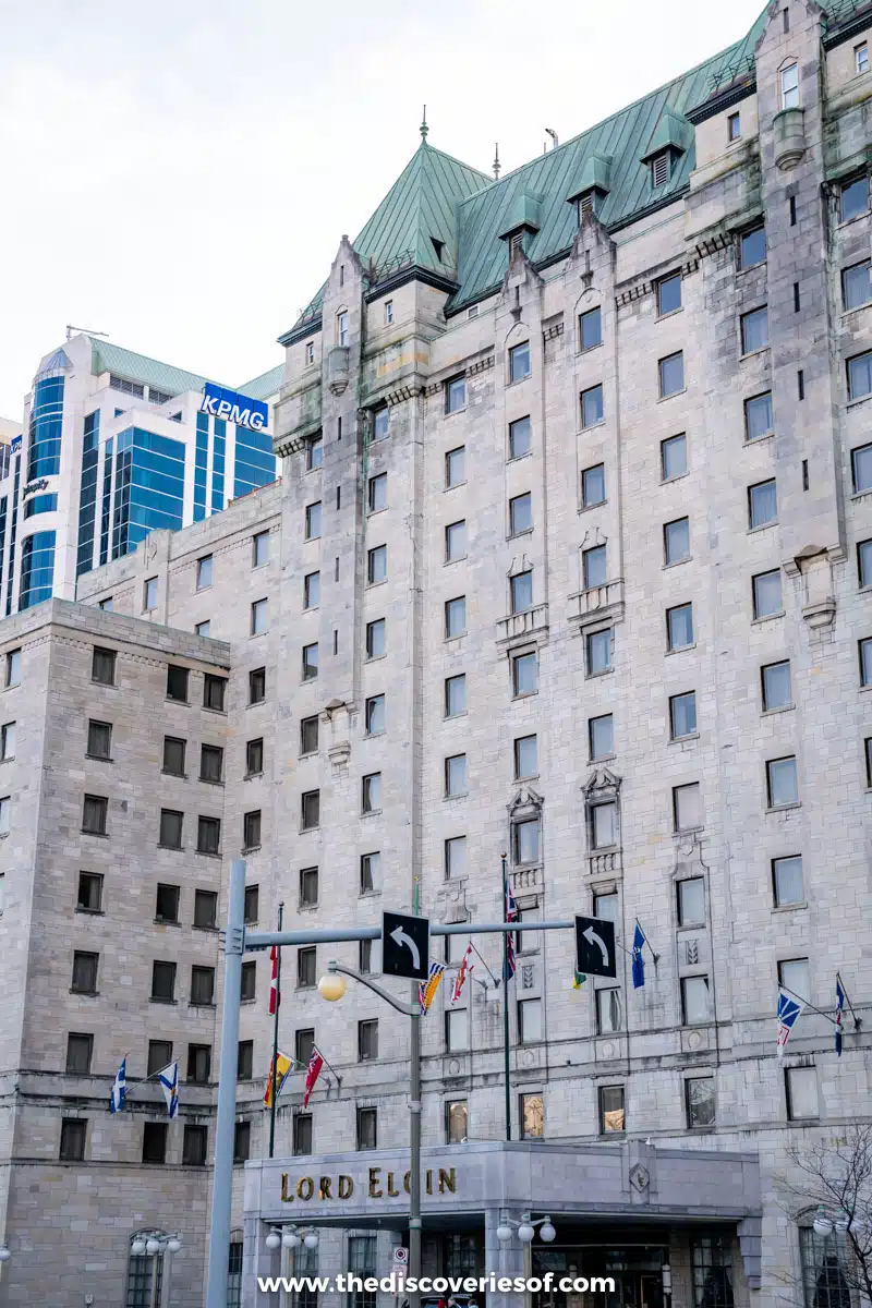 The exterior of the Lord Elgin