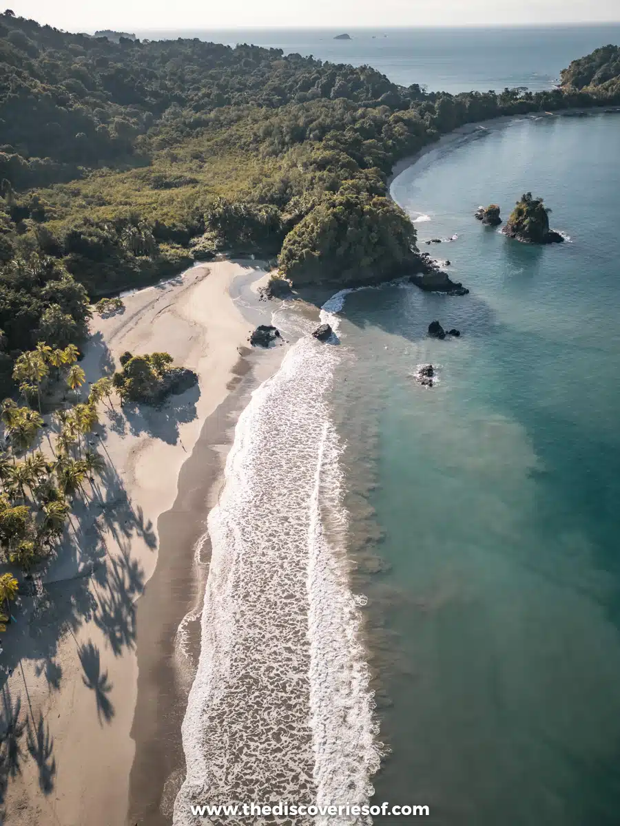Aerial view of Manuel Antonio Espadilla Beach