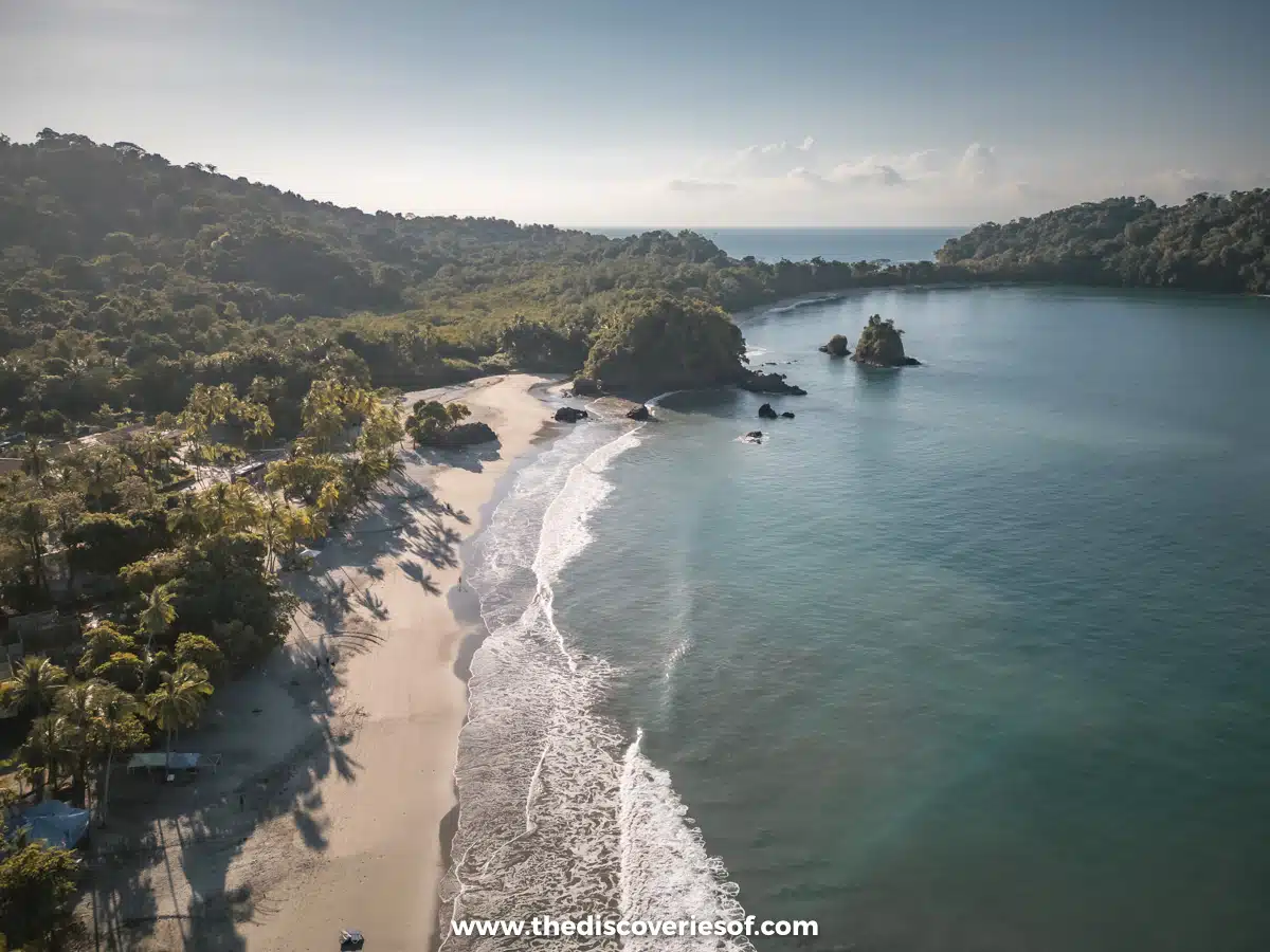 Aerial view of Manuel Antonio Espadilla Beach