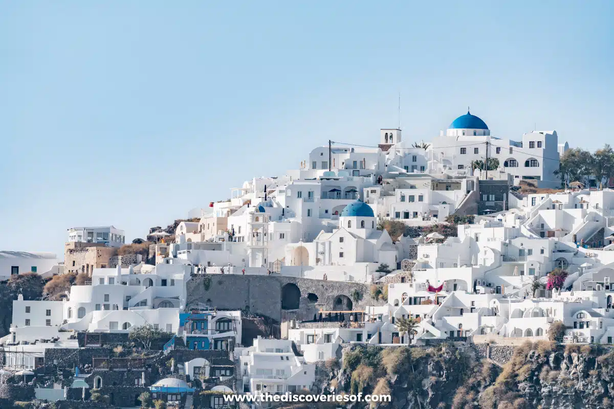 Fira Santorini from the coast