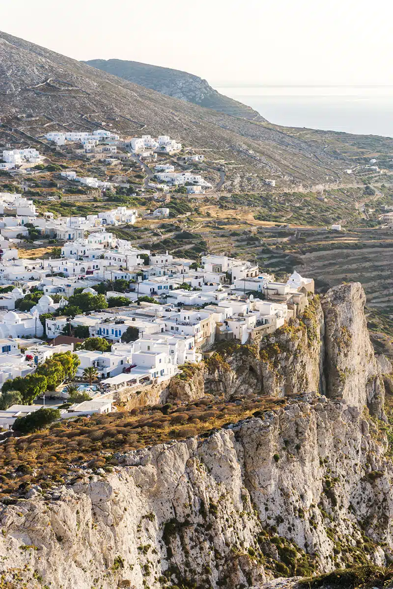 Chora, Folegandros at sunset 