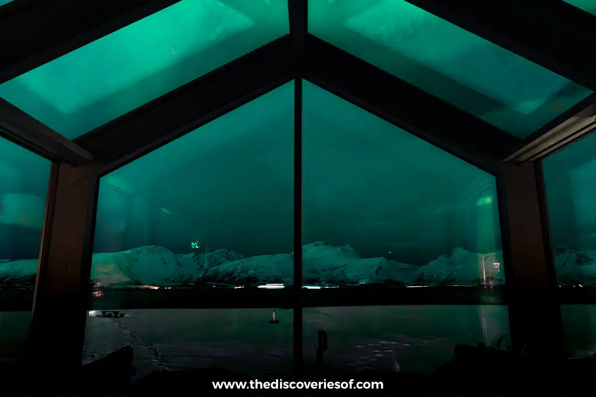 Through the glass roof of my cabin at ÆRA: f/6.3, 15 seconds, ISO 2000