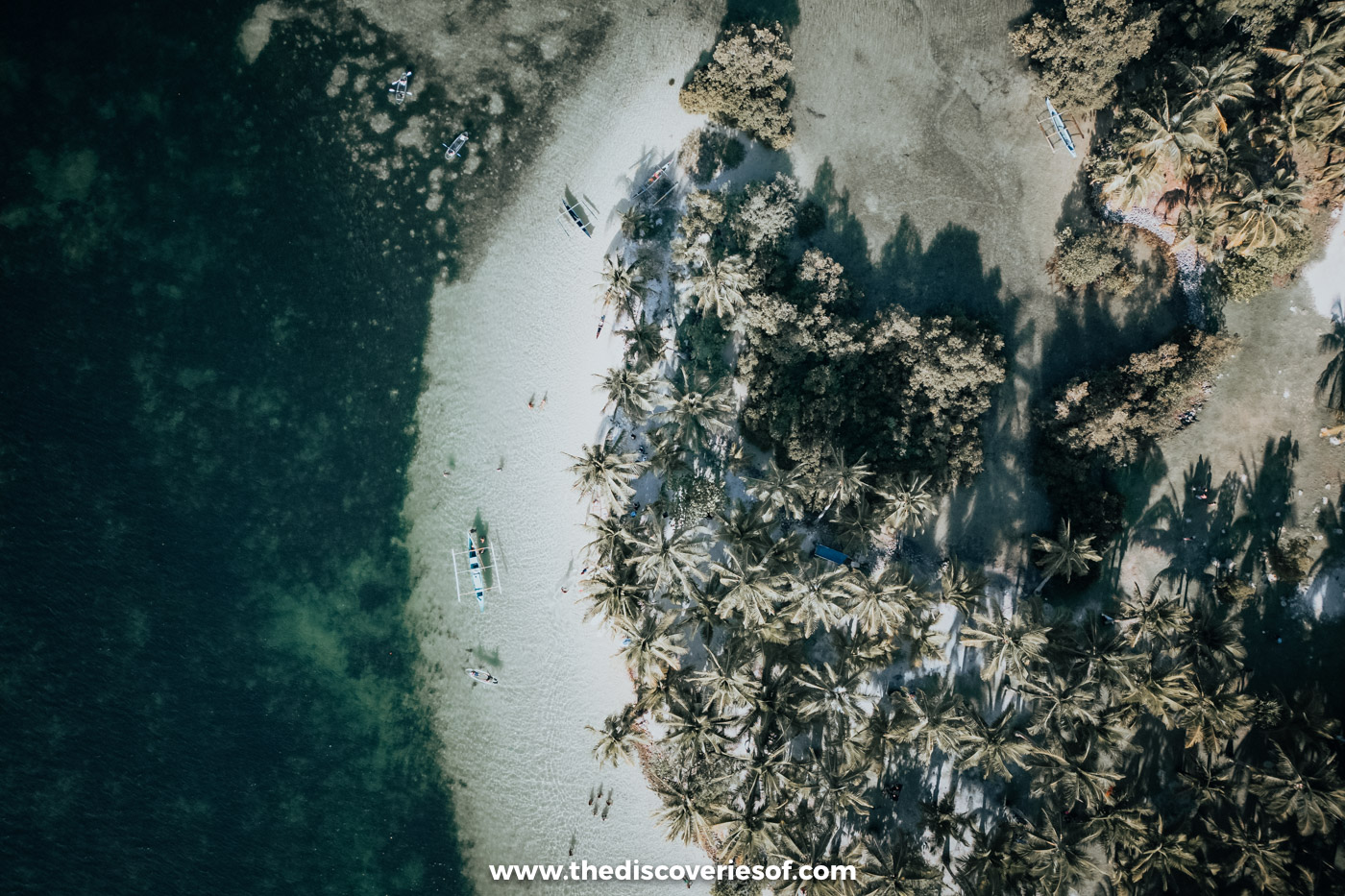 Aerial shot of lagoon Siargao