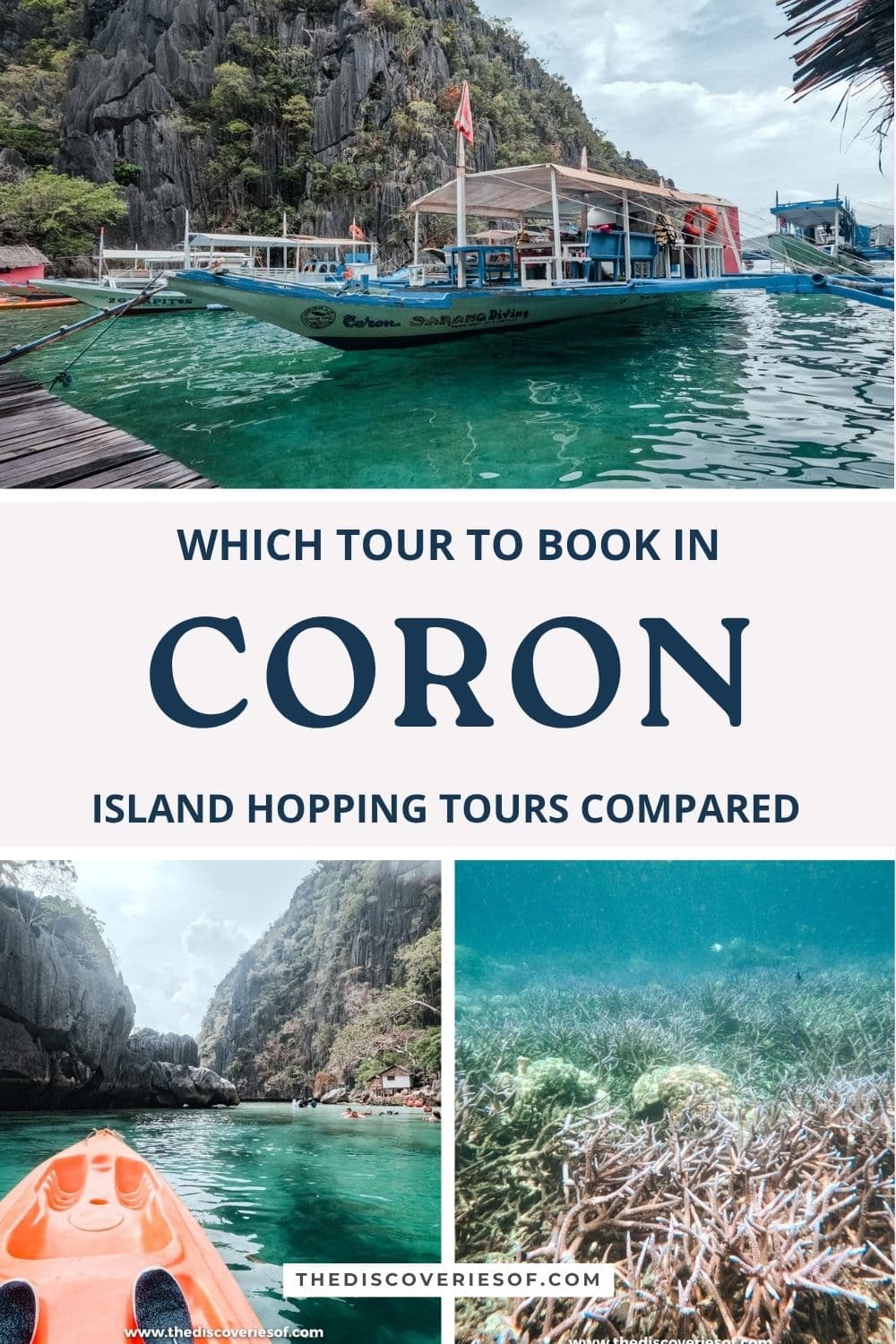Coron island hopping tours compared: which tour to book in Coron, Palawan, Philippines